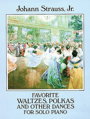 Book cover for Favorite Waltzes, Polkas and Other Dances for Solo Piano