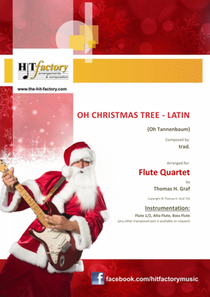 Book cover for Oh Christmas tree - Latin - (Oh Tannenbaum) - Flute Quartet