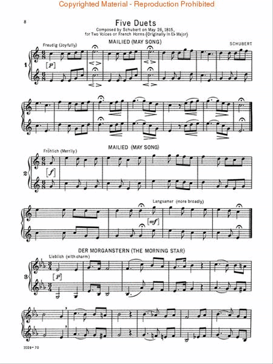 Selected Duets - French Horn (Volume1)