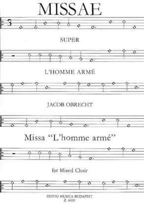 Book cover for Missa L'homme Arme-satb