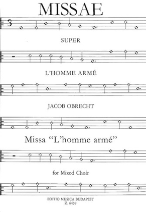 Missa L'homme Arme-satb