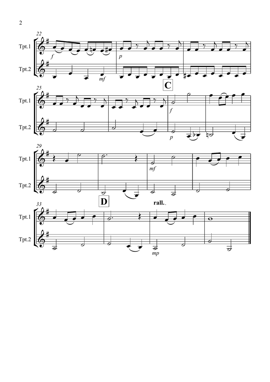 Over The Rainbow (from The Wizard Of Oz) Trumpet Solo scores gallery preview page 2