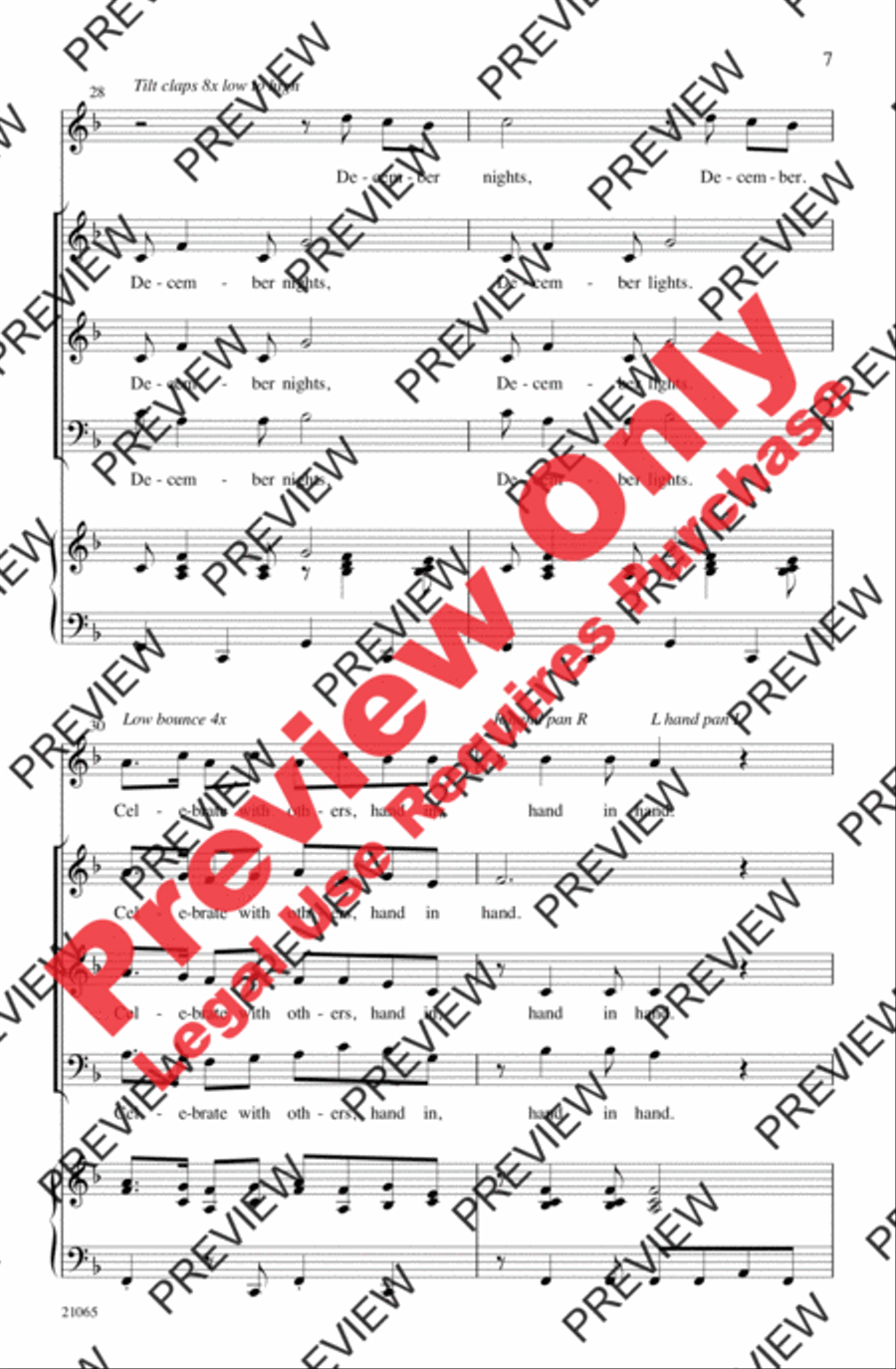 December Nights 3-Part scores gallery preview page 7