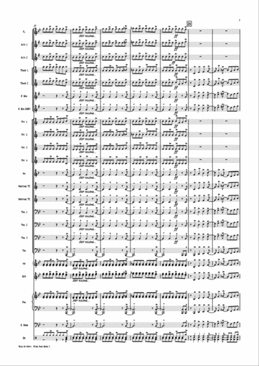 Show No Mercy - Jazz Ens Gr. 2 Jazz Ensemble scores gallery preview page 5