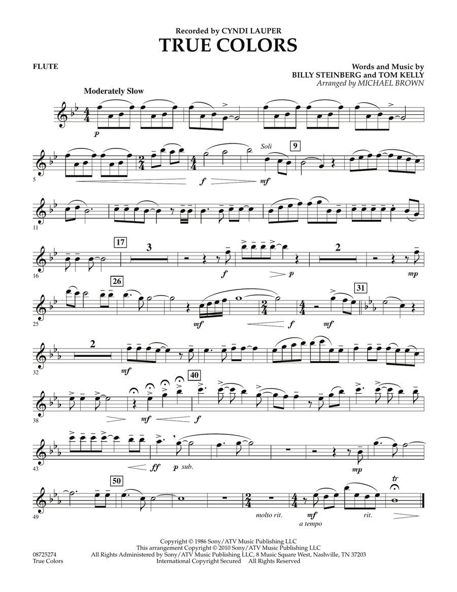True Colors - Flute