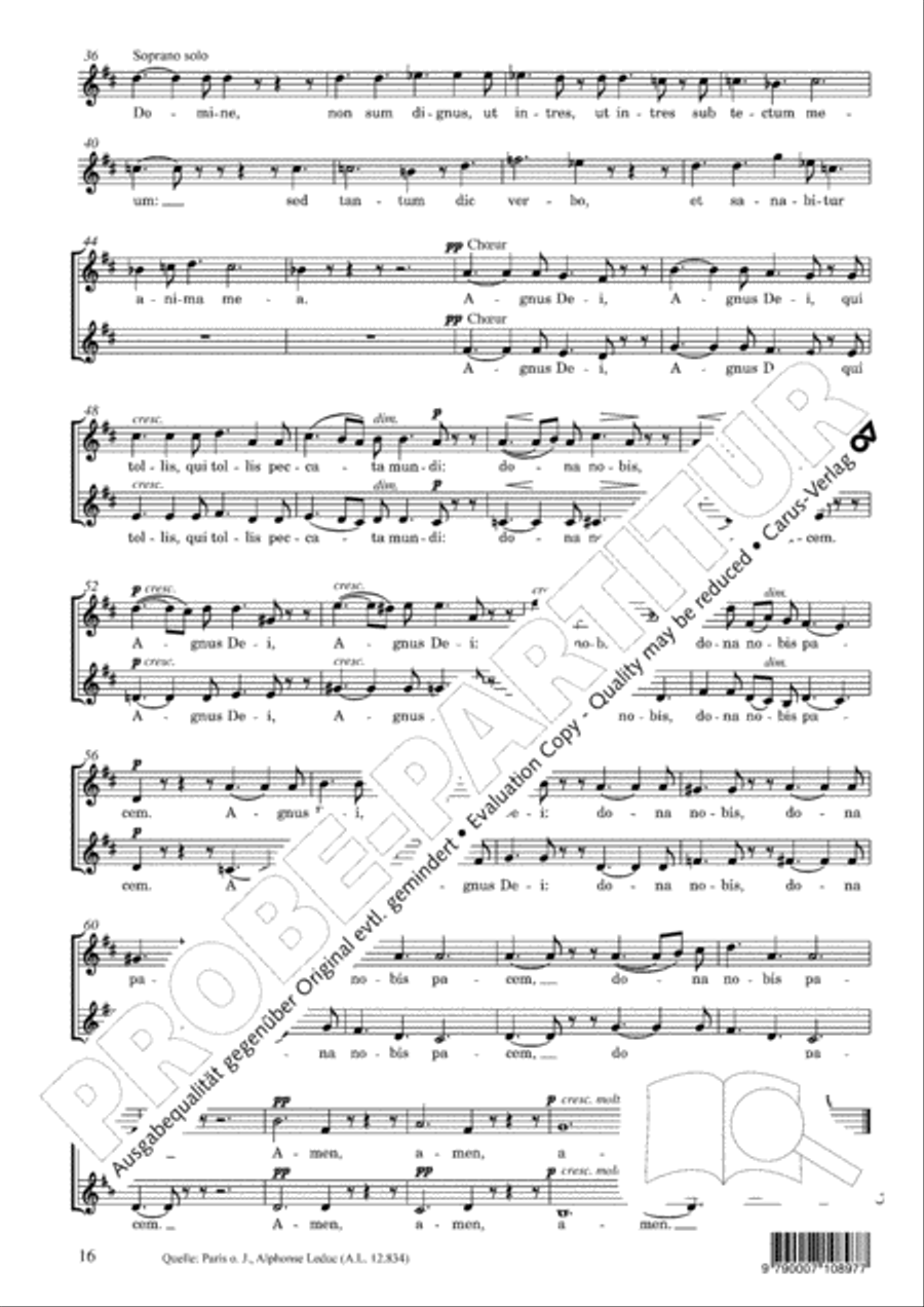 Messe Sainte Cecile SA scores gallery preview page 17