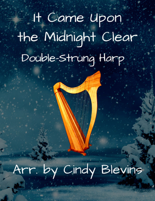 Book cover for It Came Upon the Midnight Clear, for Double-Strung Harp
