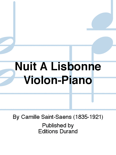Nuit A Lisbonne Violon-Piano