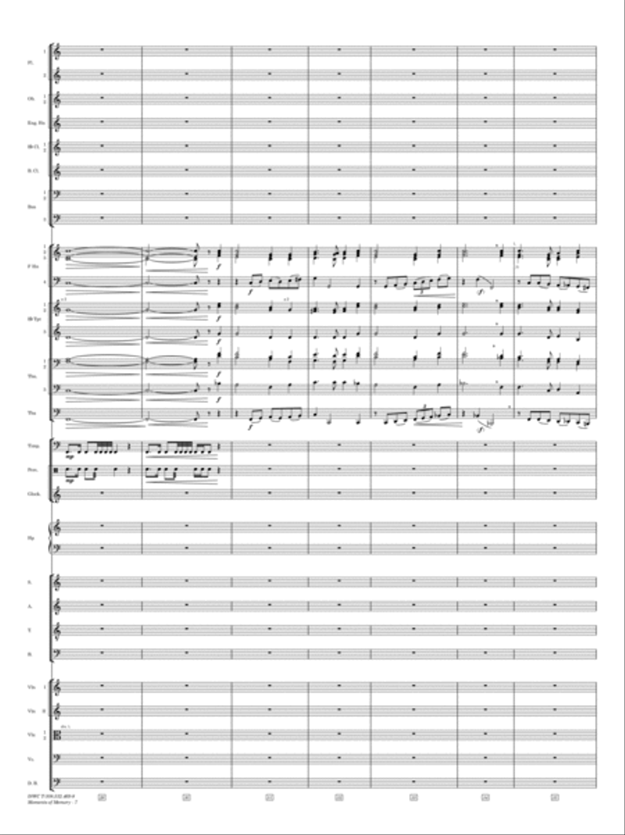 Moments of Memory - Score Only Full Orchestra scores gallery preview page 5