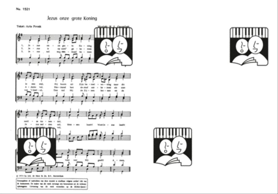 Jezus onze grote Koning 4-Part scores gallery preview page 2