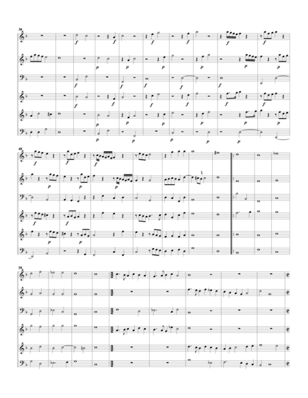 Sonata a quattro violini e doi chitarroni (arrangement for 6 recorders)