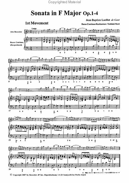 Sonata in F Major, Op. 1-4