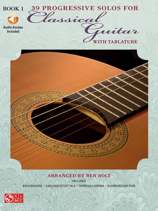 Book cover for 39 Progressive Solos for Classical Guitar