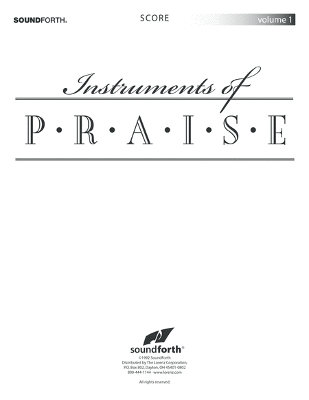 Instruments of Praise, Vol. 1: Violin - Score and Insert