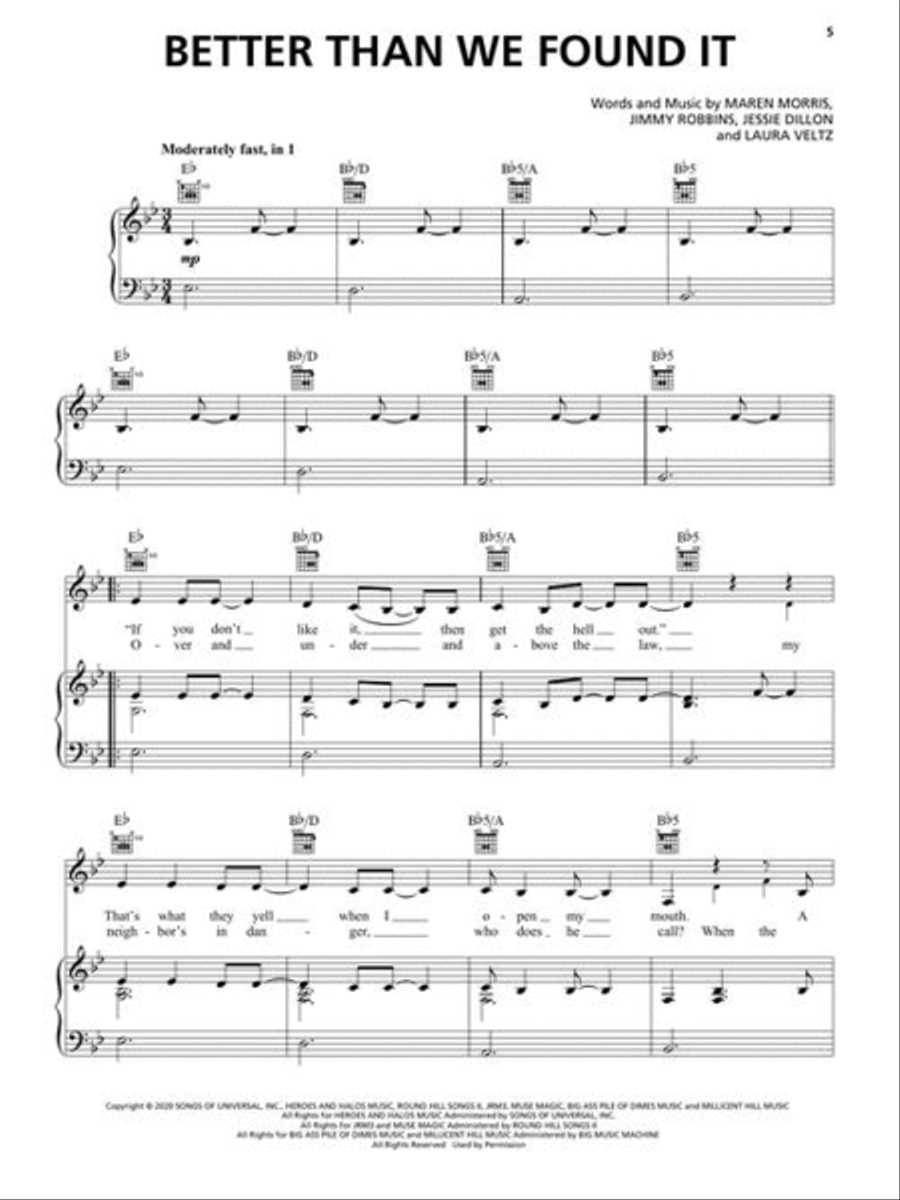 Popular Country Sheet Music