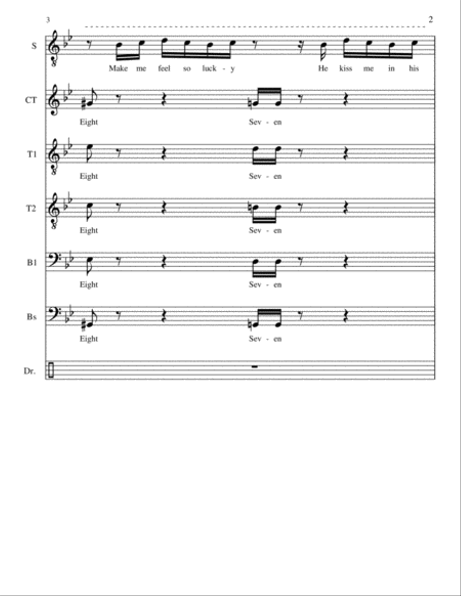 Countdown A Cappella scores gallery preview page 2