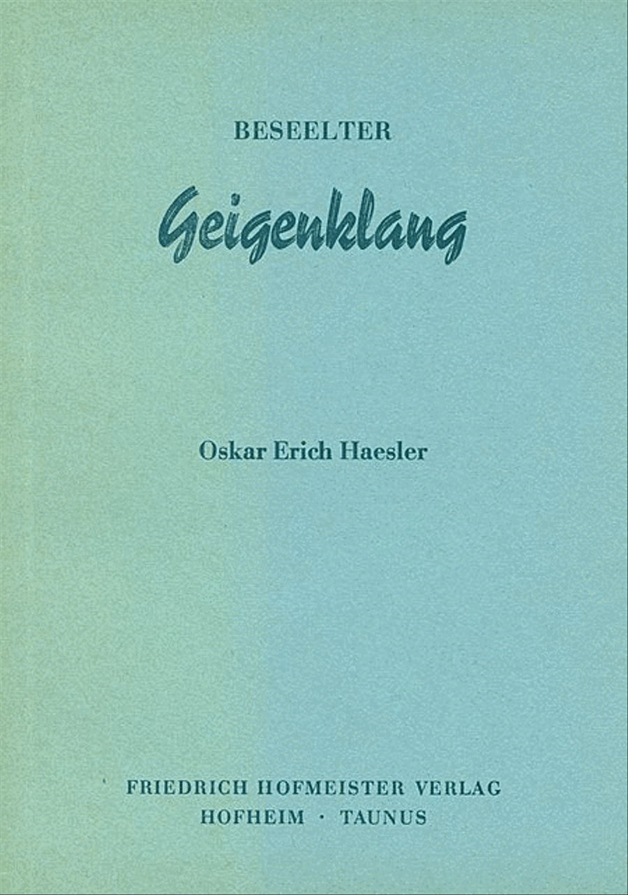 Der beseelte Geigenklang, br. Violin scores gallery preview page 1