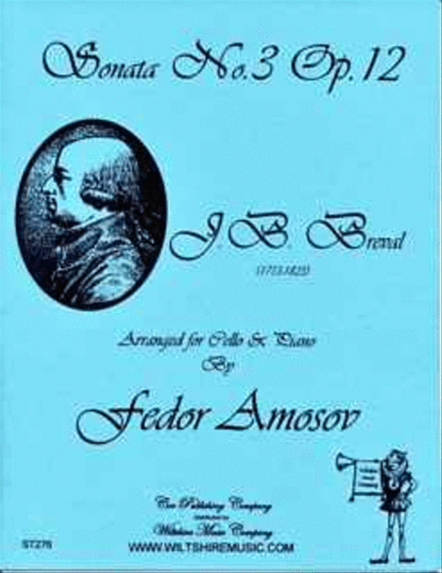 Sonata No.3, Op.12 (Fedor Amosov) Piano Accompaniment scores gallery preview page 1