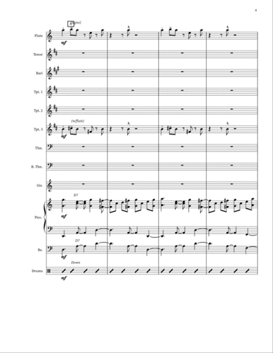 Sabor Jazz Ensemble scores gallery preview page 4