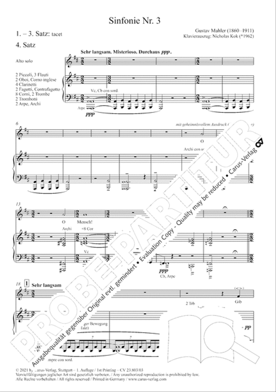 Symphony No. 3 Divisi scores gallery preview page 6