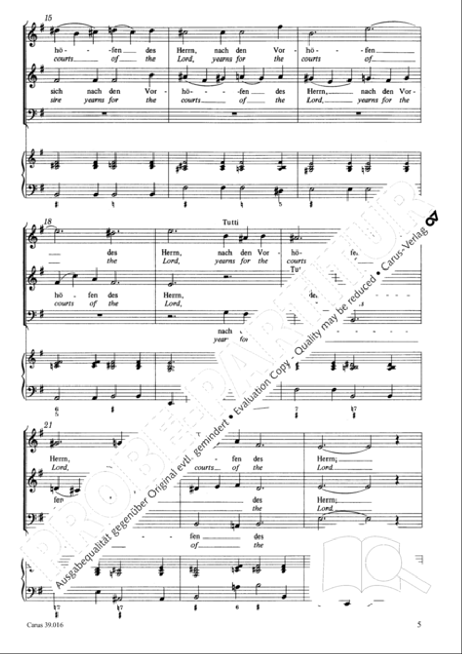 How beautiful is thy dwelling place (Wie lieblich sind deine Wohnungen) SA scores gallery preview page 5