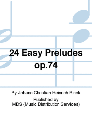 Book cover for 24 Easy Preludes op.74