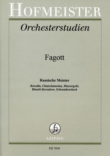 Orchesterstudien fur Fagott: Russische Meister