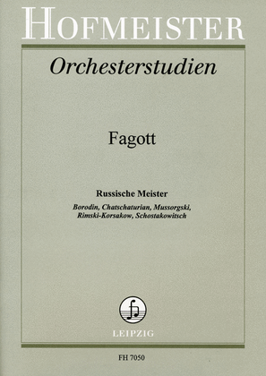 Orchesterstudien fur Fagott: Russische Meister