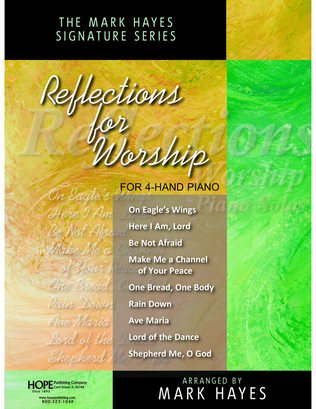 Book cover for Reflections for Worship for 4-Hand Piano-Digital Download