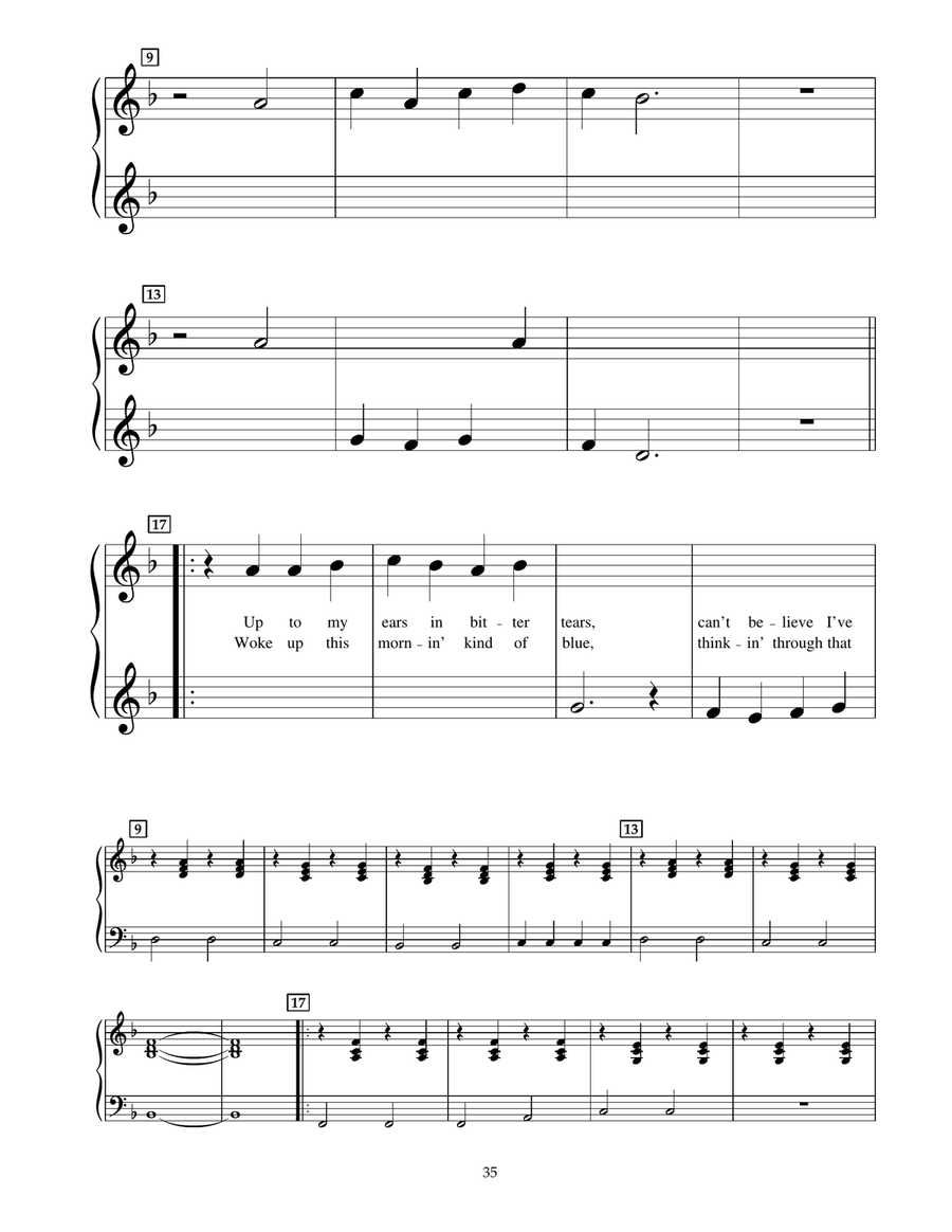 In The Belly Of The Whale (from Jonah - A VeggieTales Movie) Piano scores gallery preview page 2