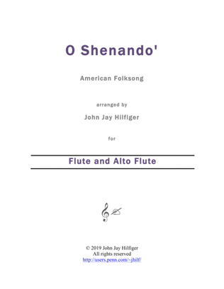 Shenandoah for Flute and Alto Flute