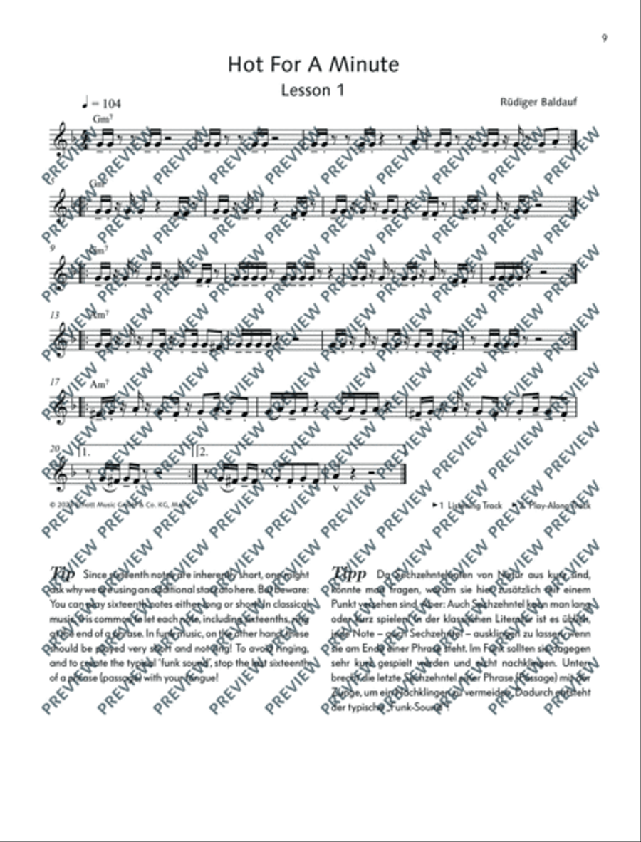 Total Funk Trumpet Trumpet Duet scores gallery preview page 10