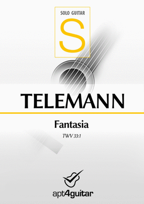Book cover for Fantasia TWV 33:1
