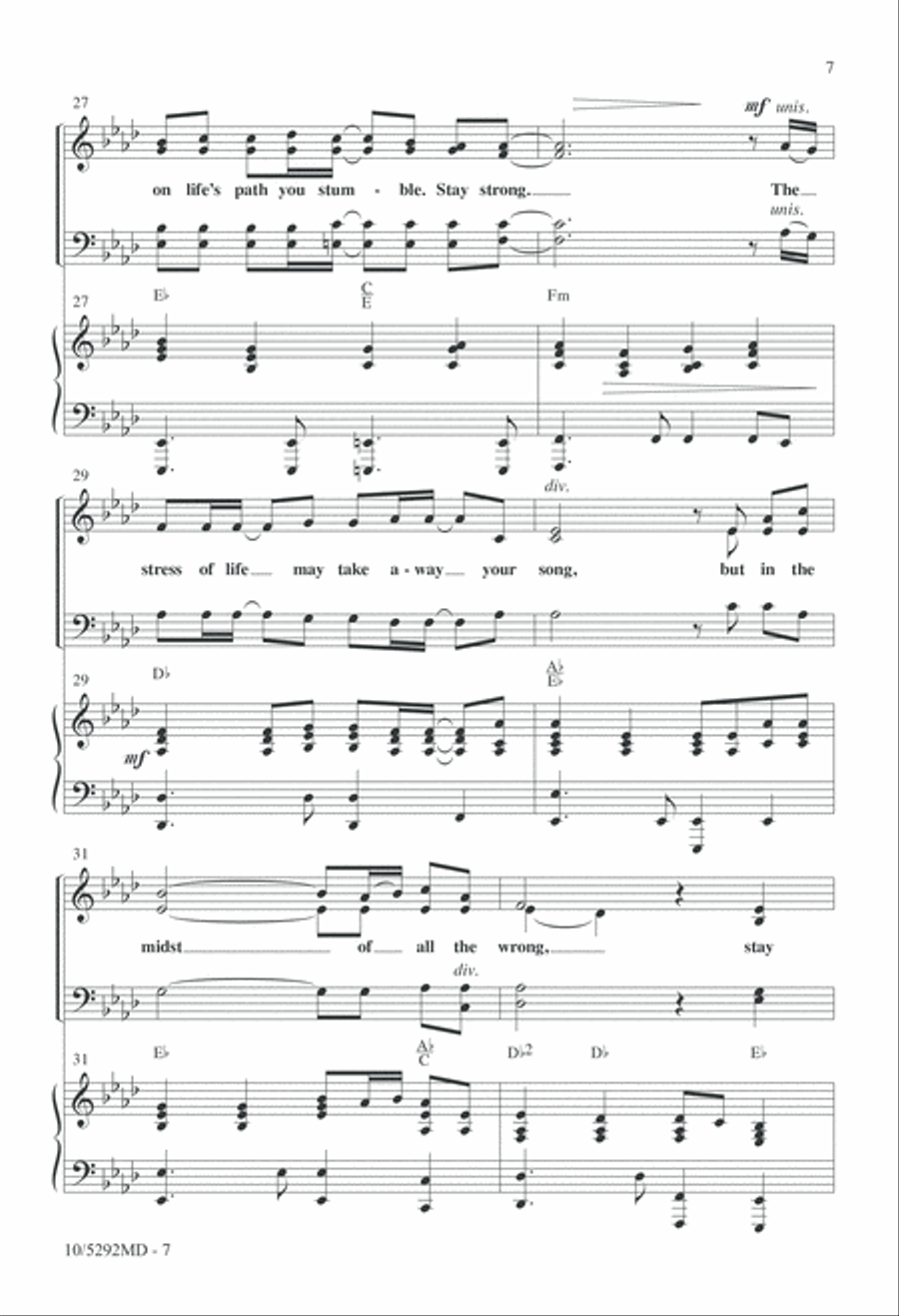 Stay Strong 4-Part scores gallery preview page 7