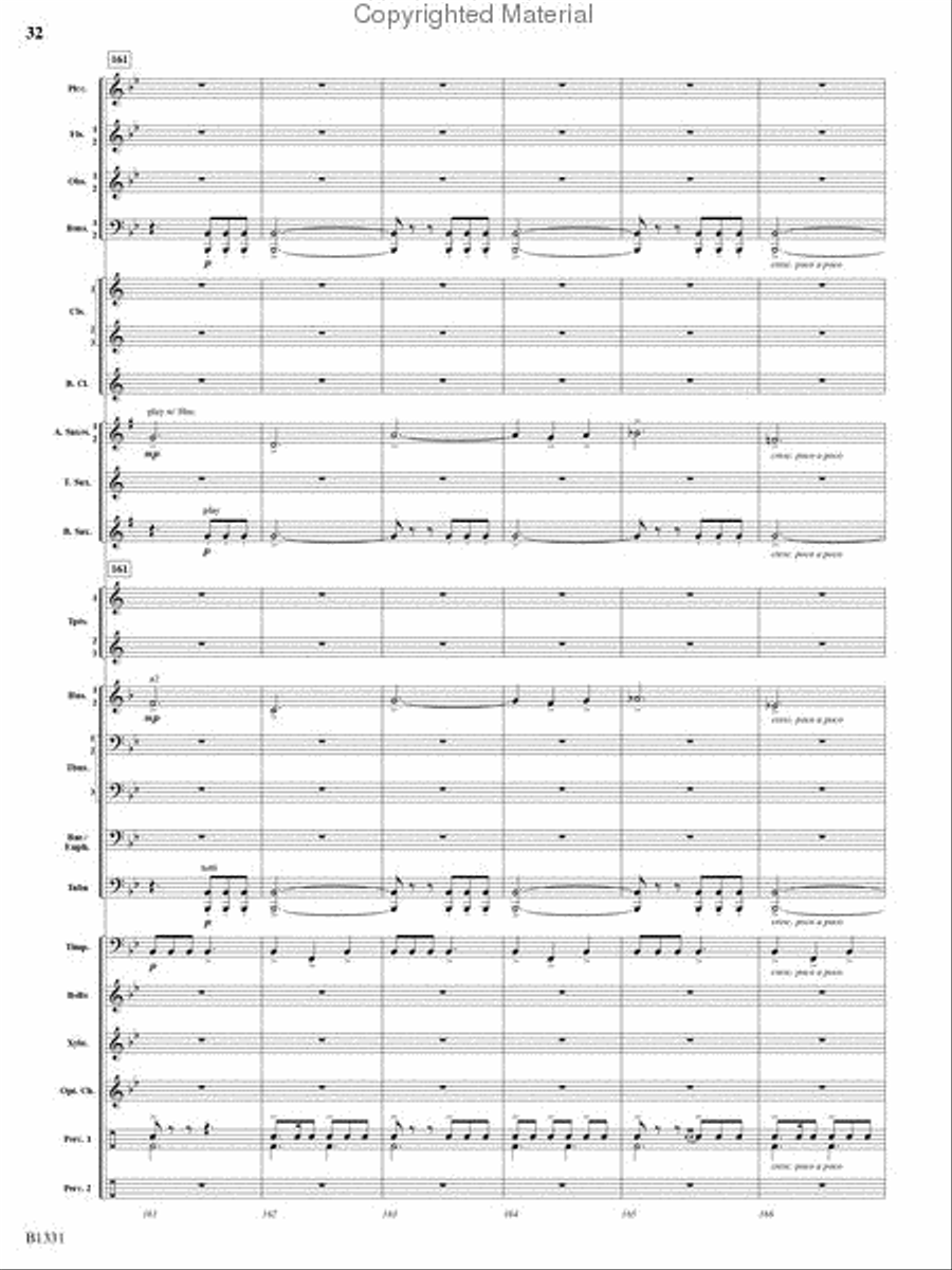 March Jubiloso Concert Band scores gallery preview page 30