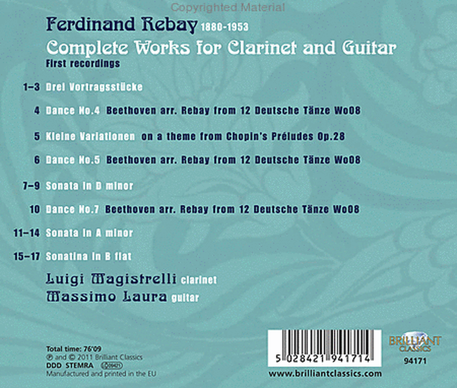 Complete Works for Clarinet &