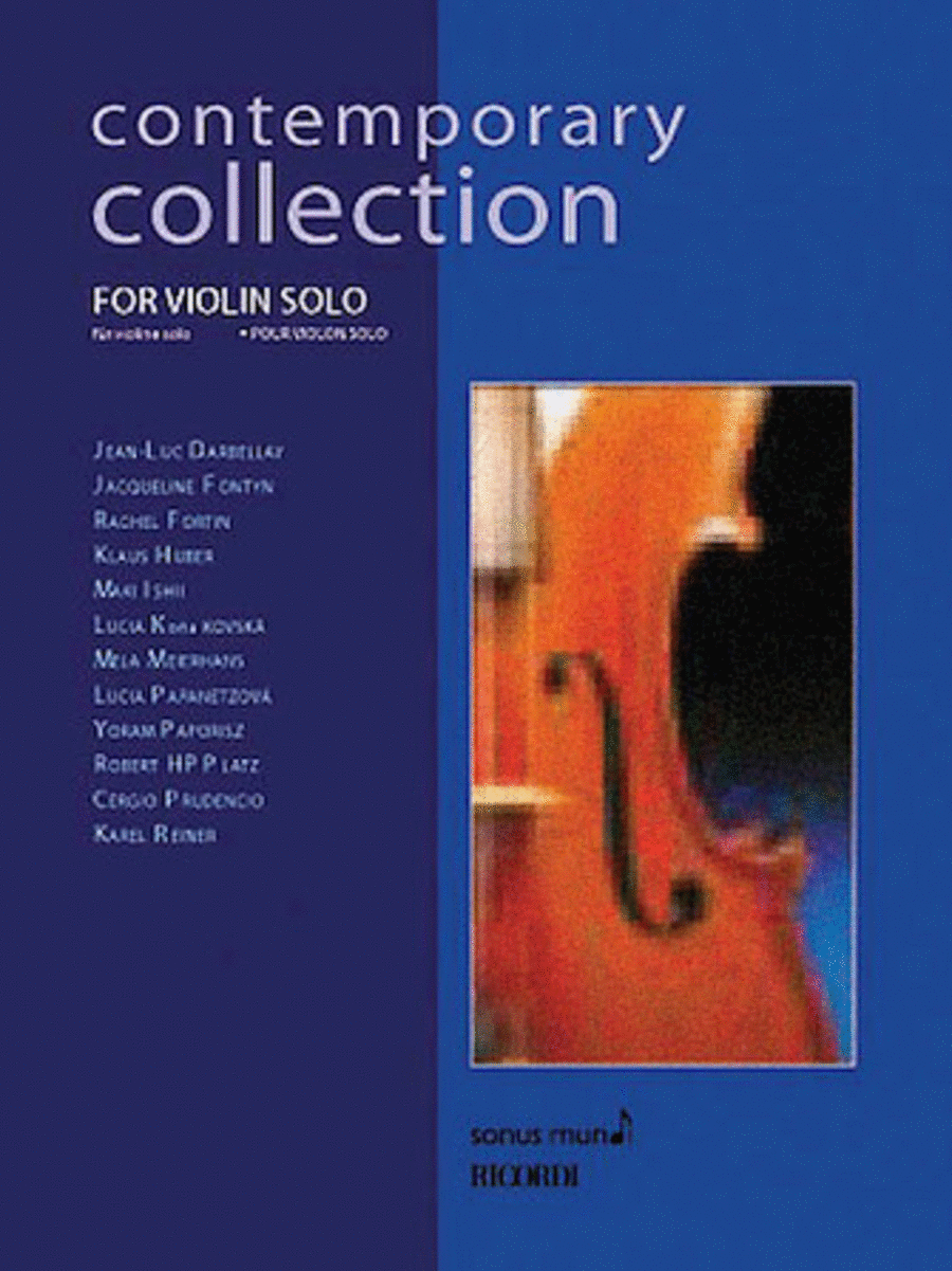 Contemporary Collection for Violin Solo Violin Solo scores gallery preview page 1