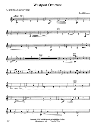 Westport Overture: E-flat Baritone Saxophone