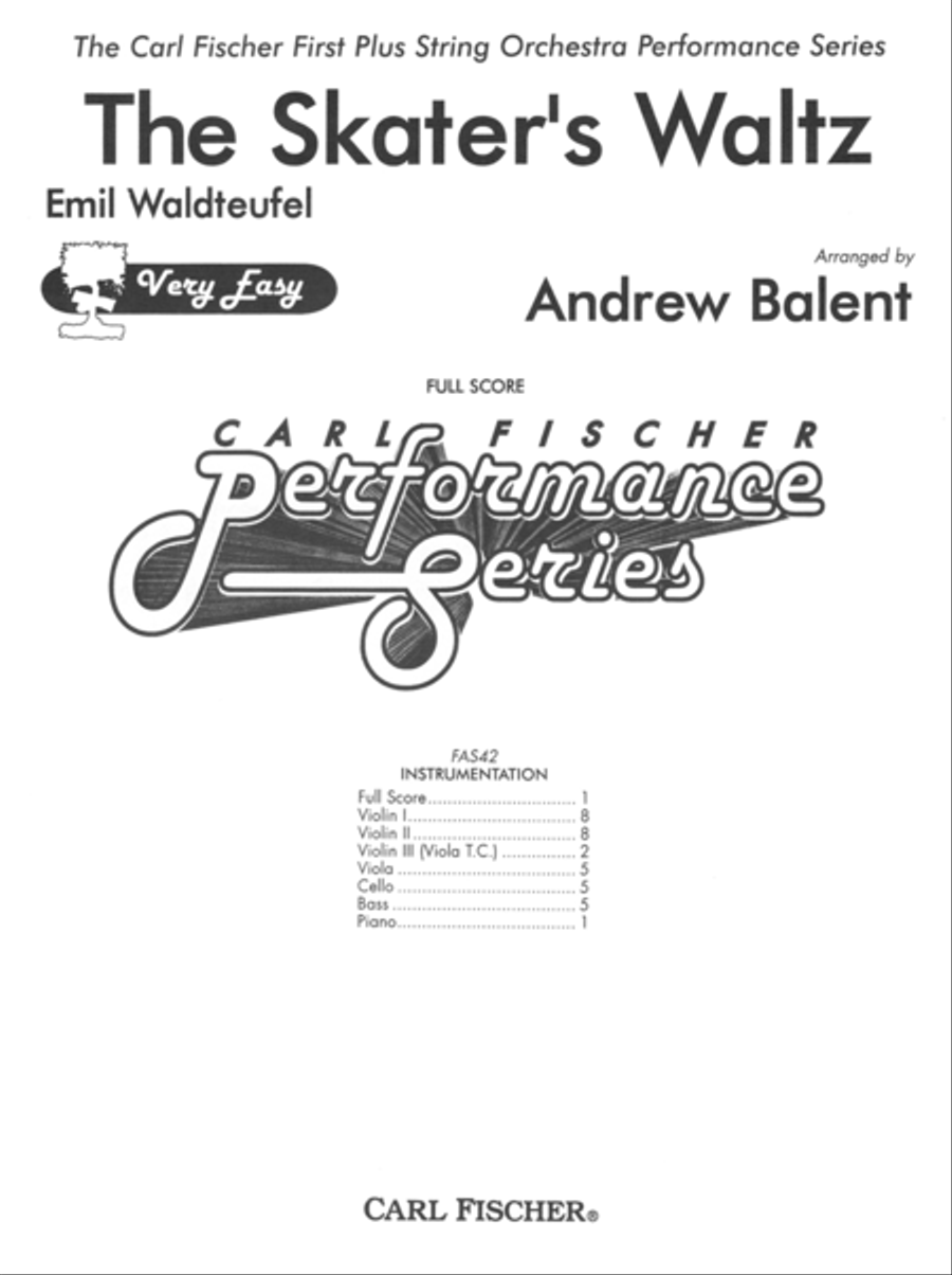 The Skater's Waltz String Orchestra scores gallery preview page 1