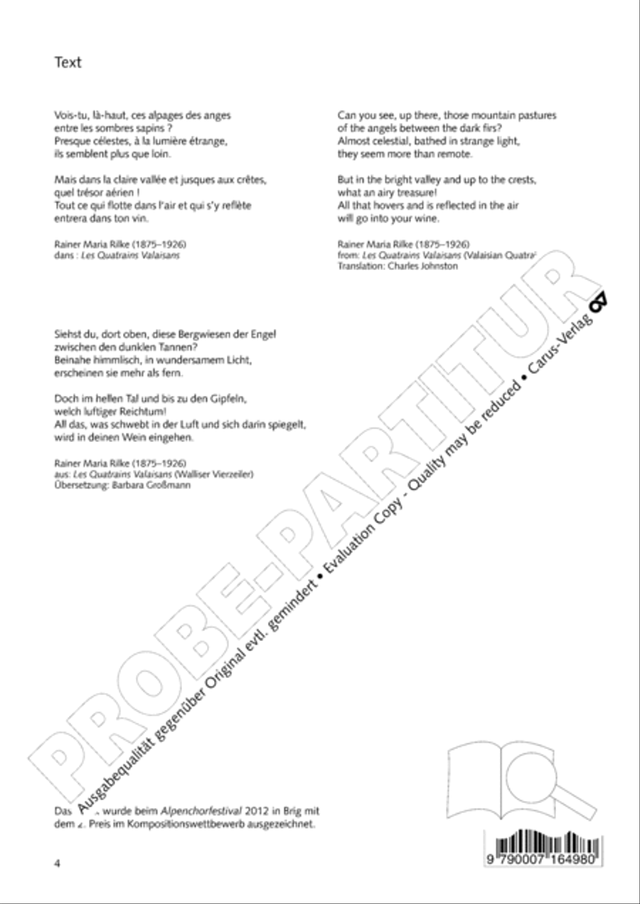 Vois-tu, la haut Vois-tu, la haut 4-Part scores gallery preview page 5