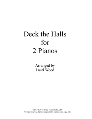 Deck the Halls for 2 Pianos