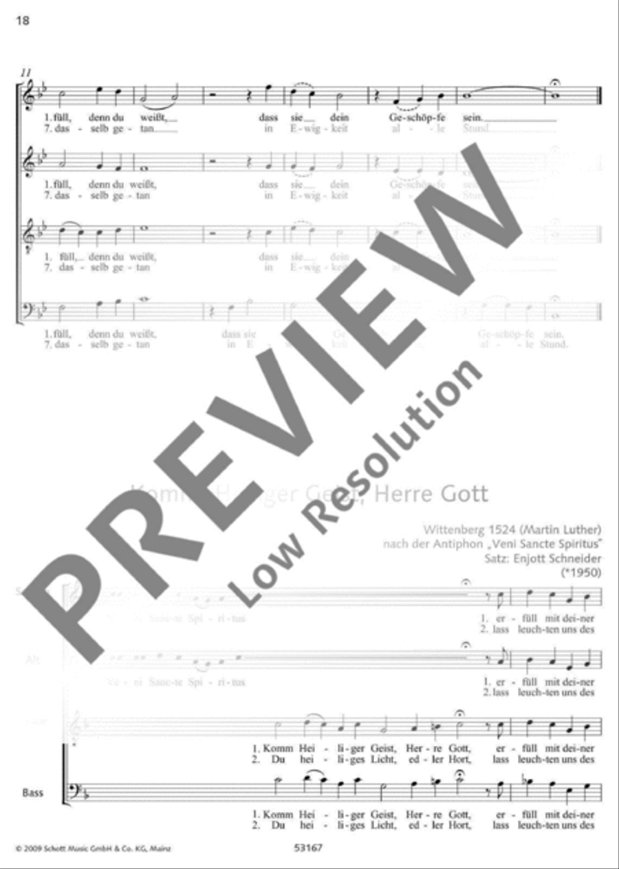 Ansbacher Chorbuch 4-Part scores gallery preview page 19