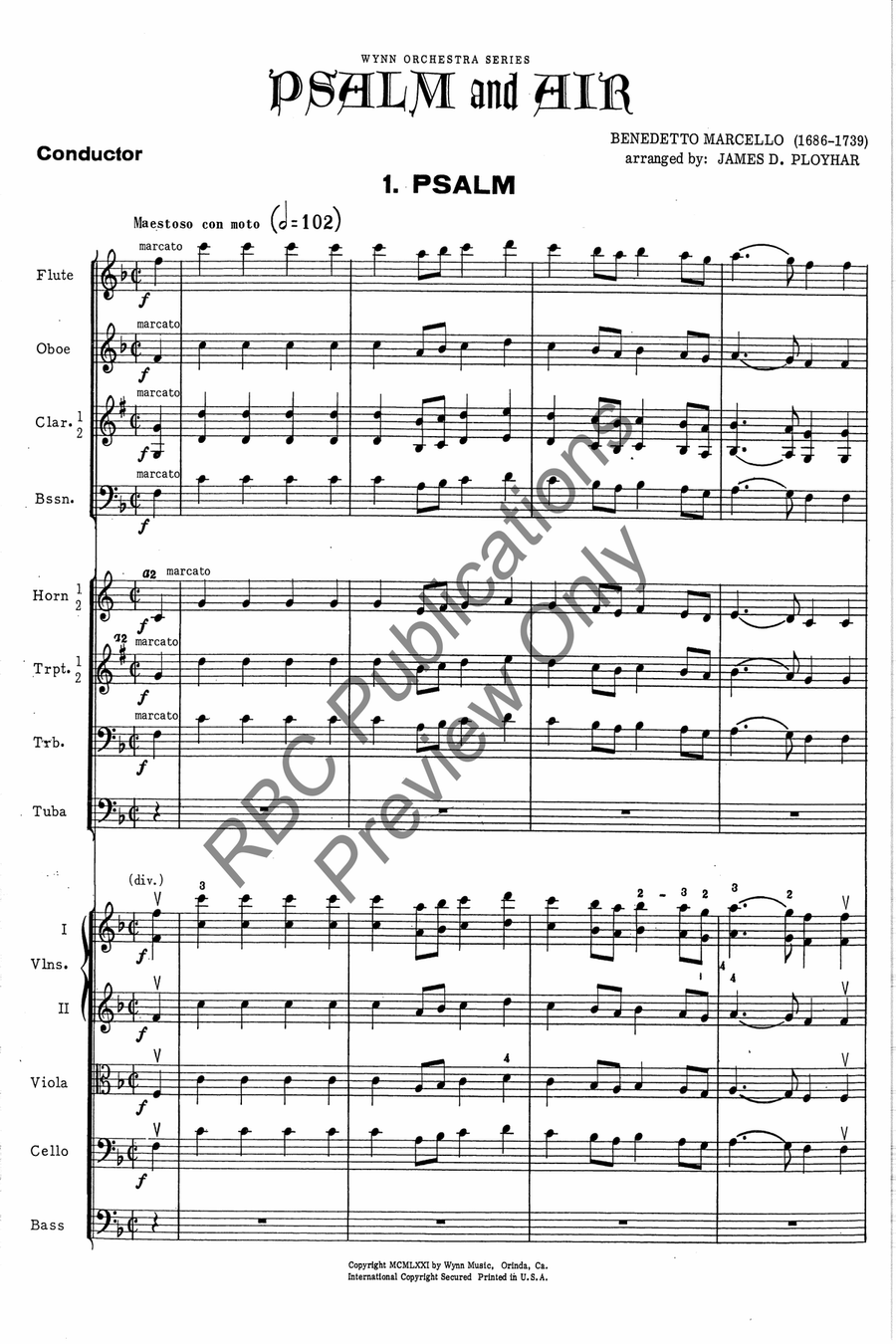 Psalm And Air Psalm And Air Full Orchestra scores gallery preview page 3