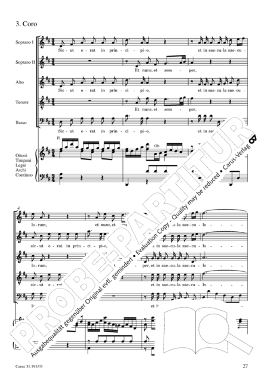Gloria in excelsis Deo SSATB scores gallery preview page 28