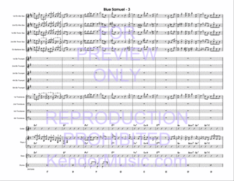 Blue Samuel Jazz Ensemble scores gallery preview page 4