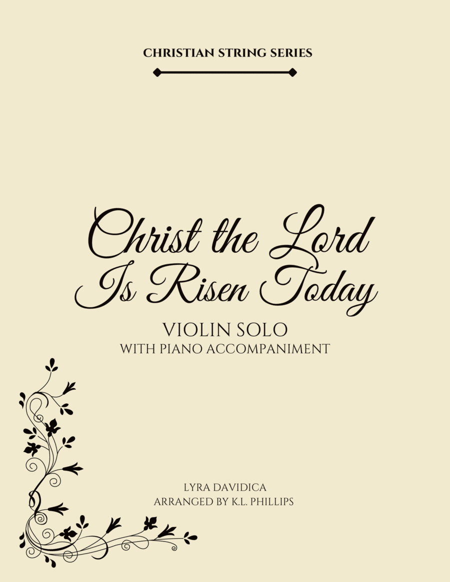 Christ the Lord Is Risen Today - Violin Solo with Piano Accompaniment Violin Solo scores gallery preview page 1