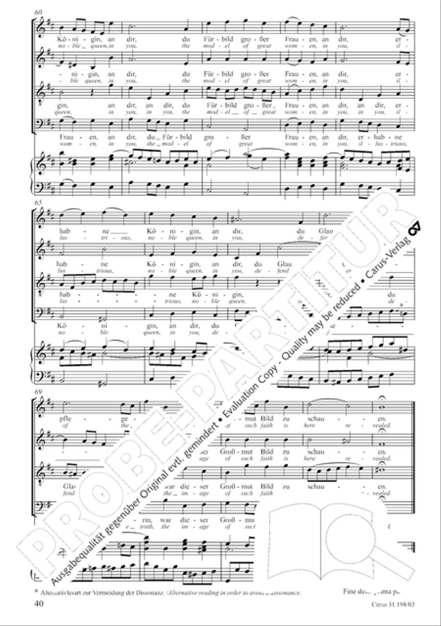 Let, Princess, let but one more ray (Lass, Furstin, lass noch einen Strahl) 4-Part scores gallery preview page 41