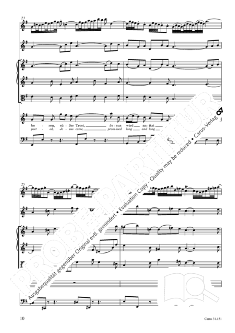 Comfort sweet, that Jesus came 4-Part scores gallery preview page 11