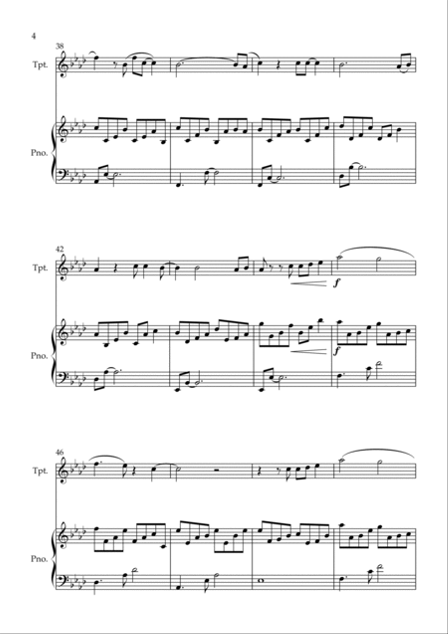 All Of Me All Of Me B-Flat Trumpet scores gallery preview page 4