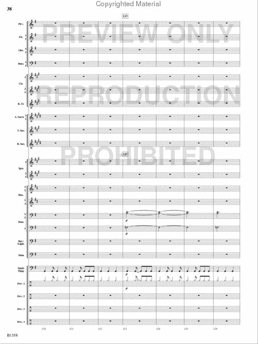 Three Celtic Dances Concert Band scores gallery preview page 37
